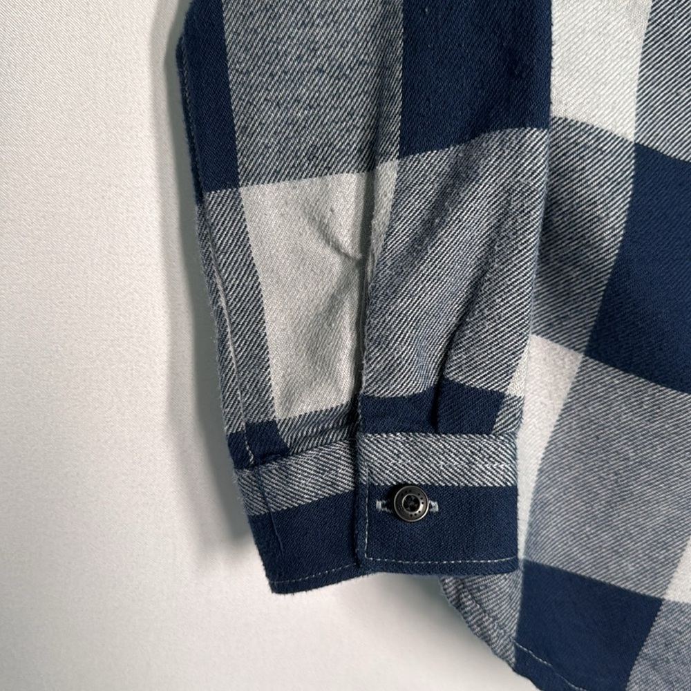 ๐3/$15 Hurley Toddler Blue & Gray Button Up Plaid Shirt - Size 2T - Picture 4 of 7